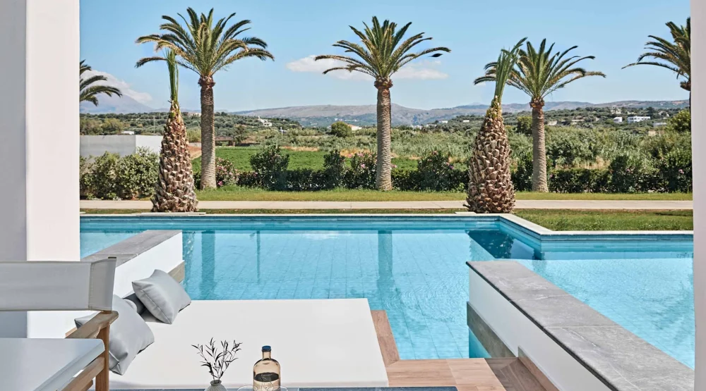 Swim Up Family Guestroom at Grecotel LuxMe White