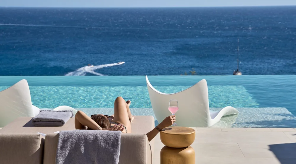 Grand Three Bedroom Suite Private Pool at Ios Palace Hotel