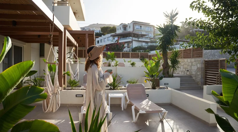 Superior Guest Room Annex Garden & Side Sea View at Irida Hotel