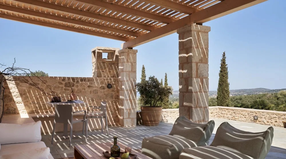 Exclusive Superior Double Terrace with Sea View - Pergola (pegasus) at Kapsaliana Village Hotel