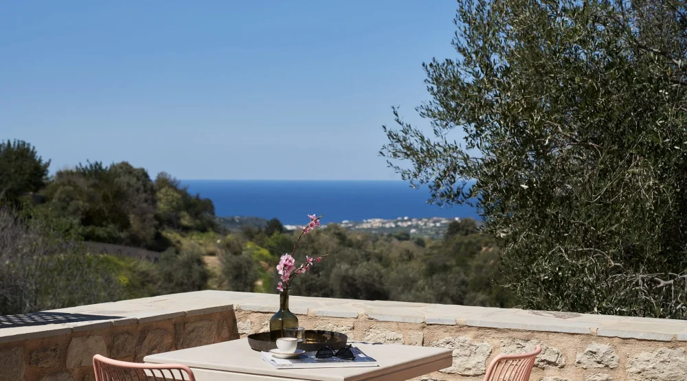 Superior Double Room Terrace Sea View (berenices - Luna) at Kapsaliana Village Hotel