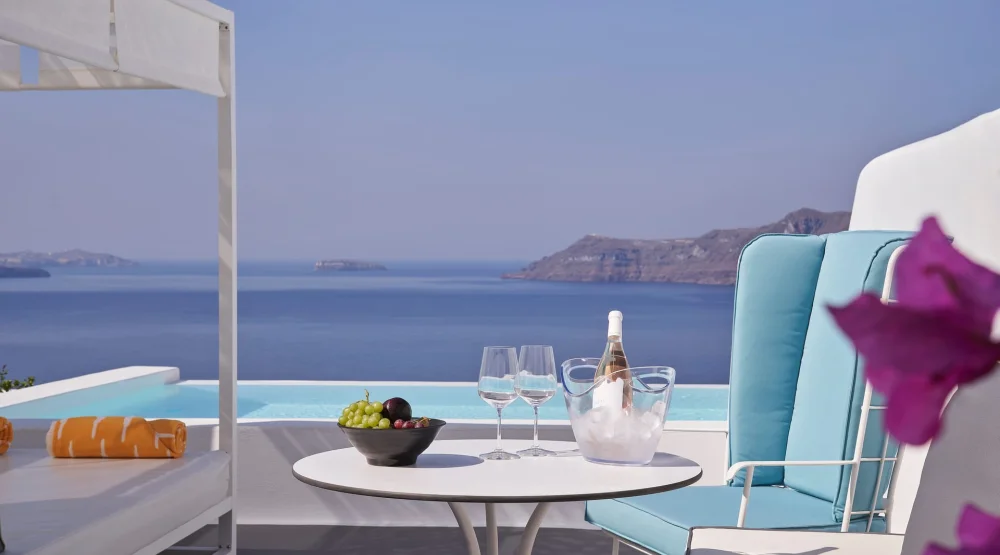 Honeymoon Suite with Pool at Katikies Kirini Santorini