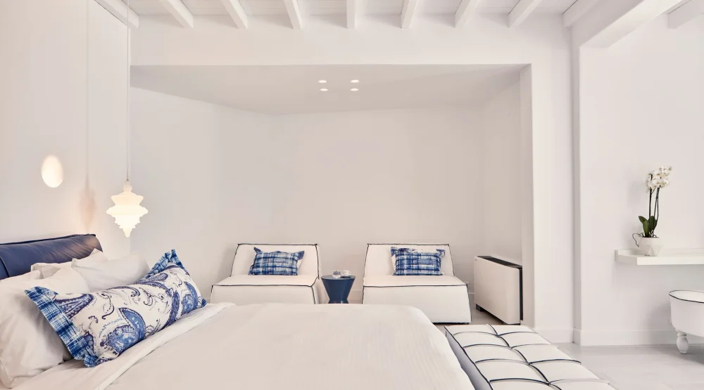 Master Suite with Private Pool and Sea View at Katikies Mykonos