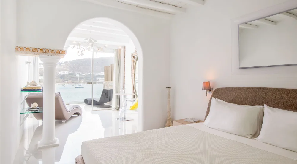 Junior Suite Sea View at Kivotos Mykonos