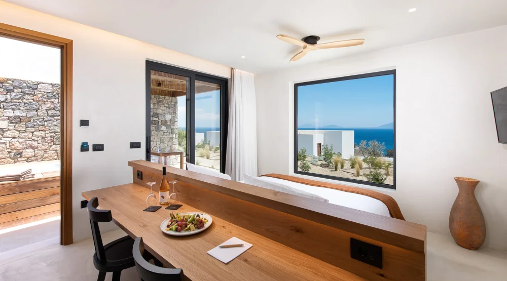 Junior Suite Sea View Or Partial Sea View with Hot Tub at KOIA All Suite Wellbeing Resort