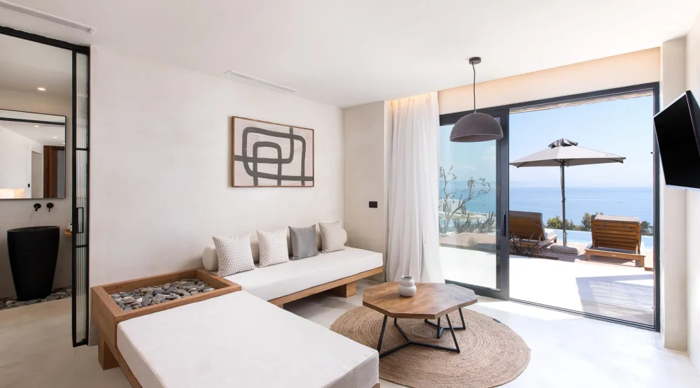 Deluxe Suite Sea View with Private Pool at KOIA All Suite Wellbeing Resort