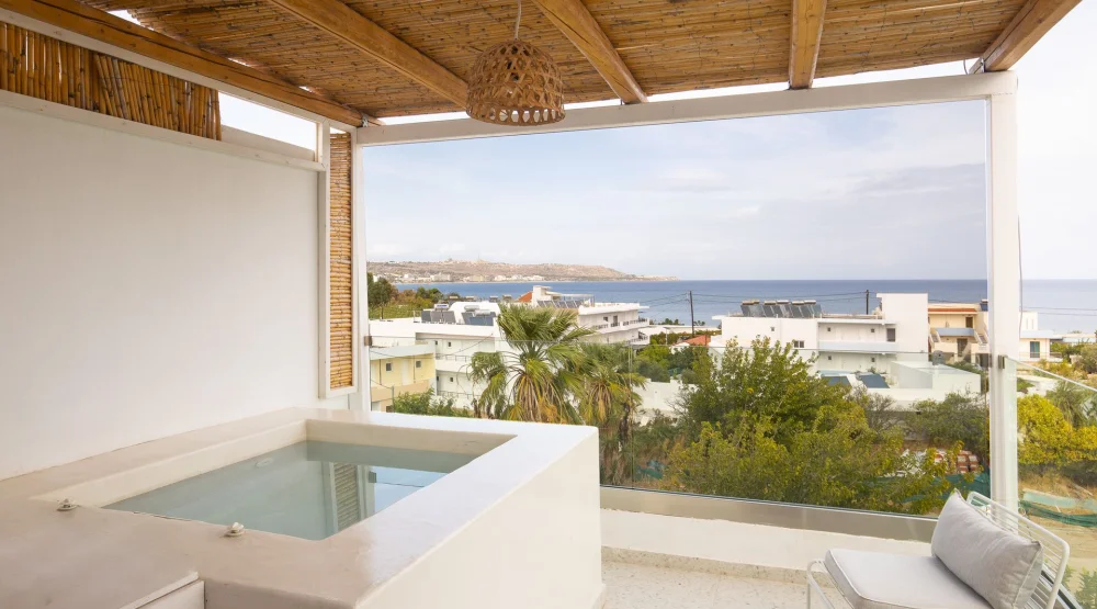 Executive Suite with Outdoor Jacuzzi 35m² at Kouros Exclusive Hotel & Suites