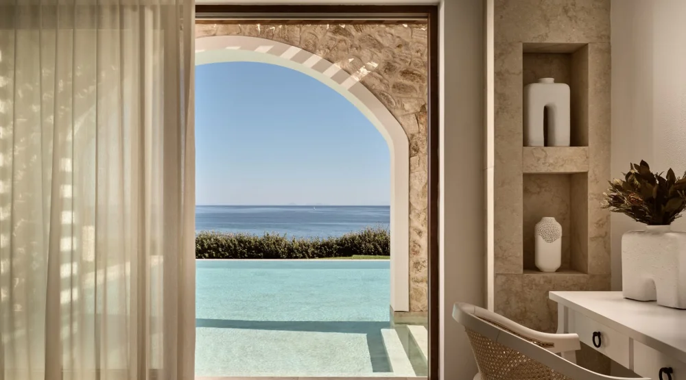 Three Bedroom Sea Front Pool Villa at Lesante Cape Resort & Villas