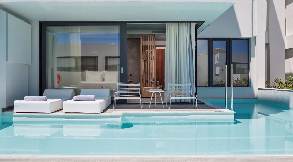 Deluxe Double Room with Private Pool & Garden View at Lindos Grand Resort & Spa