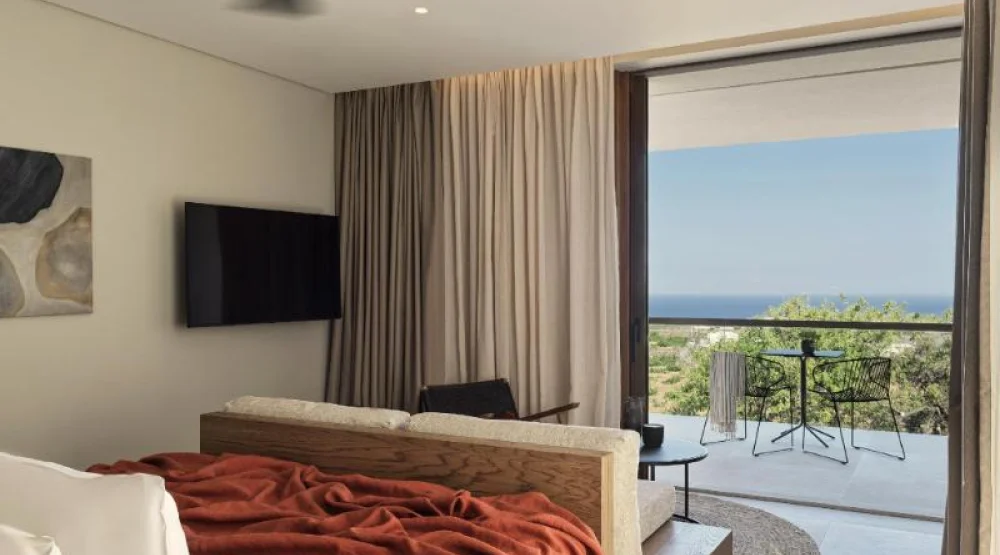 Junior Suite Sea View with Hot Tub at Magma Resort Santorini