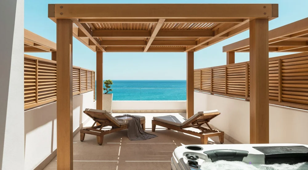 Junior Suite Sea View with Whirlpool Spa (jazzi) at Mitsis Selection Alila