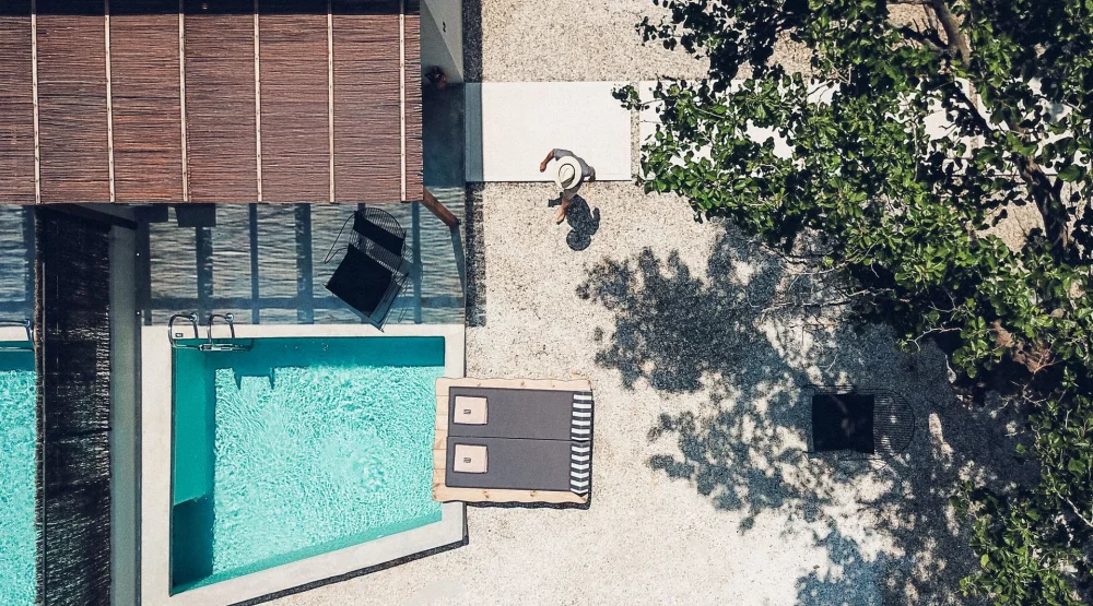 Honeymoon Suite with Private Pool Hot Tub and Mountain View at Monastery Estate Retreat