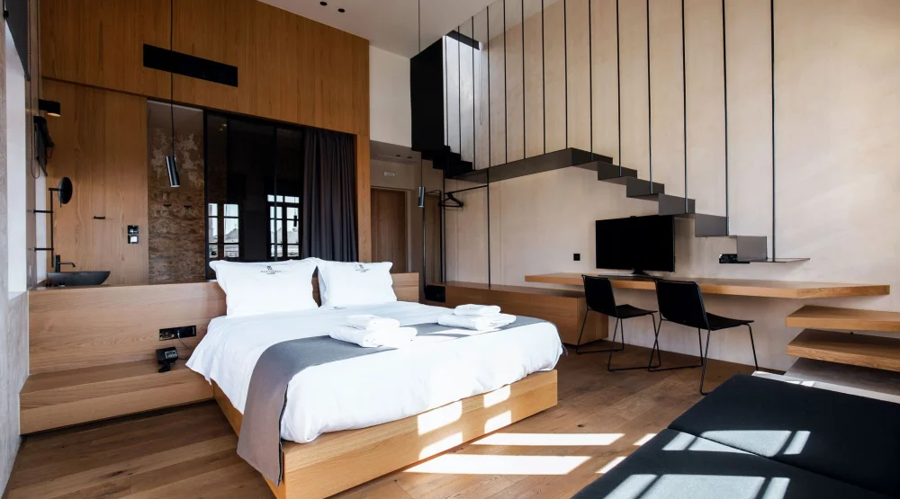 Honeymoon Suite with Private Terrace Hot Tub & Old Town View at Monastery Estate Venetian Harbor