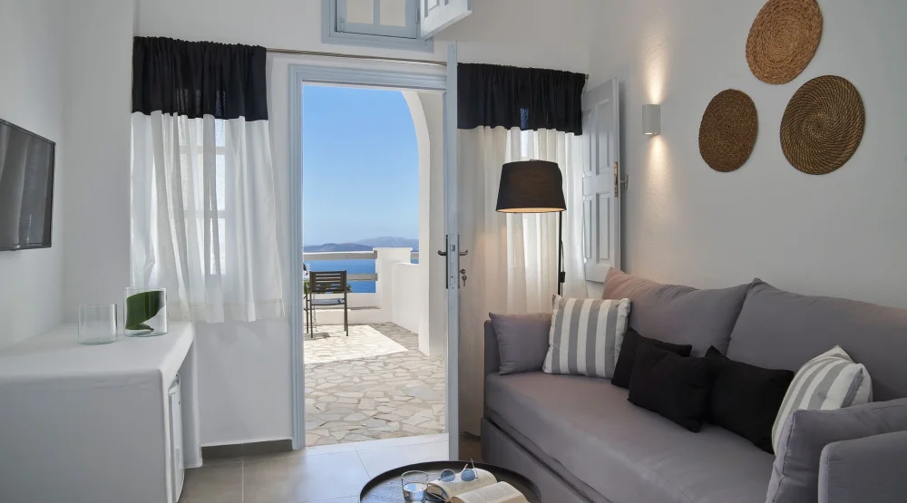 Superior Room with Caldera View at Mr & Mrs White Oia