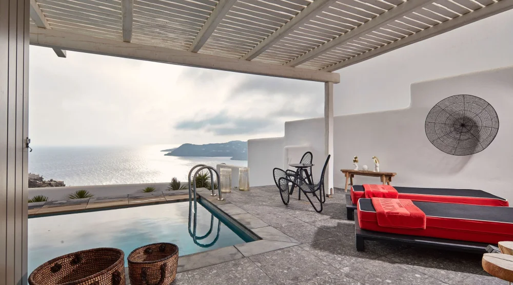 Grand Temptation with Private Pool at Myconian Avaton Resort