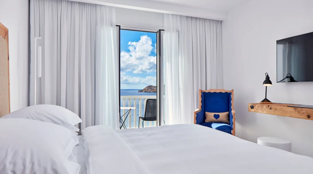 Superior Room Sea View with Outdoor Jacuzzi at Myconian Imperial Resort
