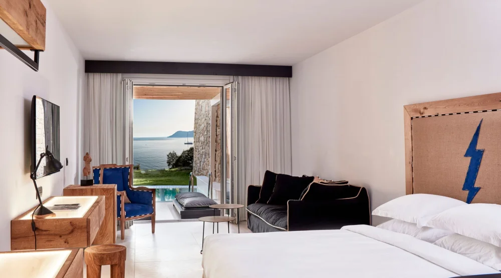 Superior Room Sea View with Private Pool at Myconian Imperial Resort