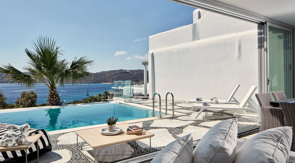 Executive Suite with Private Pool at Myconian Imperial Resort