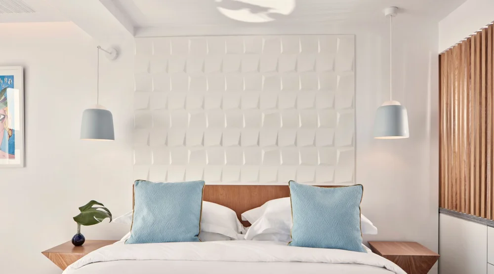 Inopos Deluxe Room with Land View at Myconian Korali Relais & Chateaux Hotel