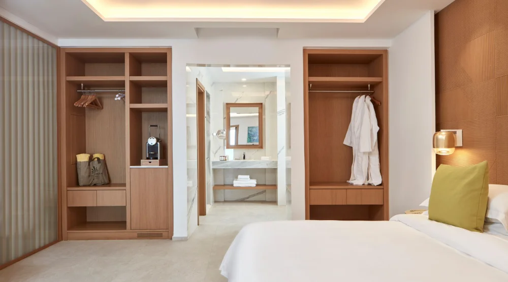 Ortigia Two Bedroom Suite with Sea View Private Pool & Outdoor Jacuzzi at Myconian Korali Relais & Chateaux Hotel