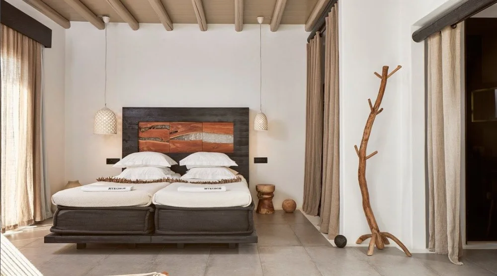 Heavenly Retreat Sea View Guestroom at Myconian Utopia Relais & Chateaux Resort