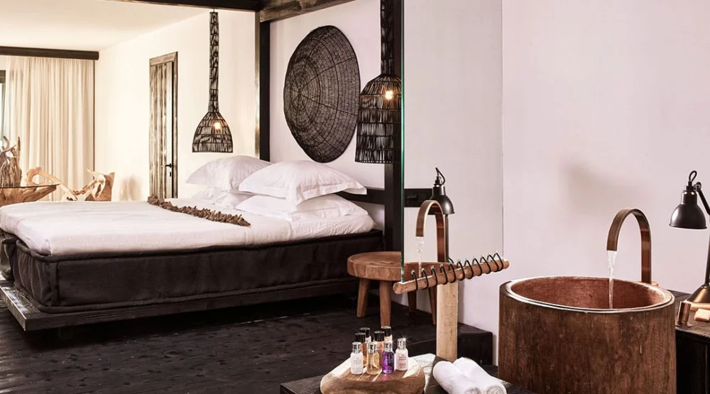 Majestic Retreat Sea View Suite at Myconian Utopia Relais & Chateaux Resort