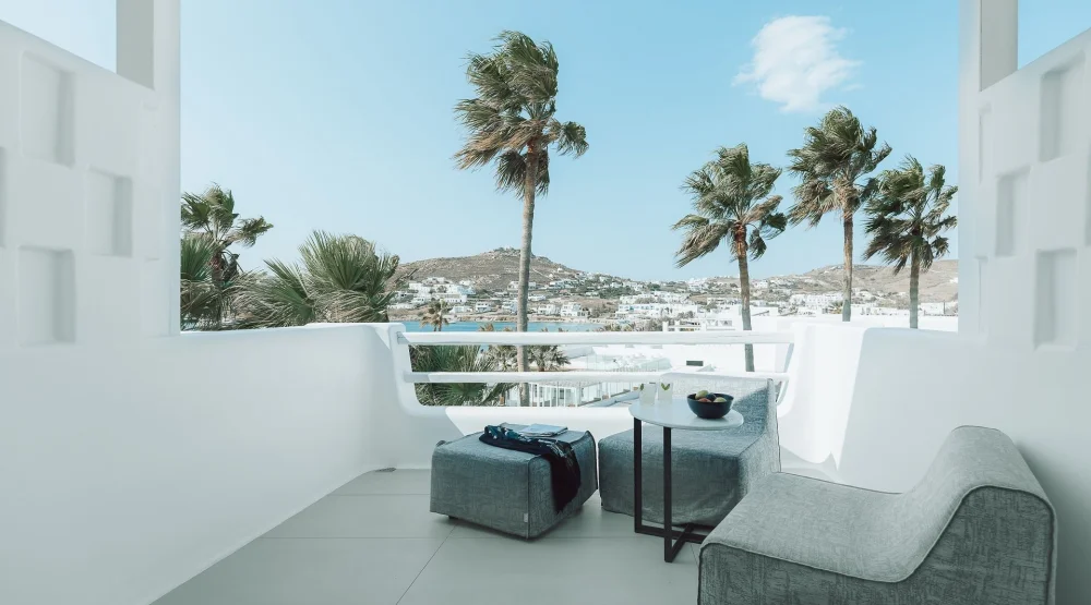 Double Room with Side Sea View at Mykonos Blanc Hotel