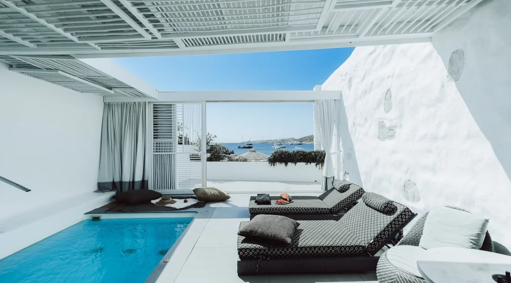 Blanc Pool Suite at Mykonos Blanc Hotel