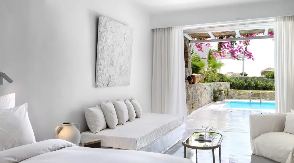 Island Bungalow with Private Pool at Mykonos Blu A Grecotel Resort To Live