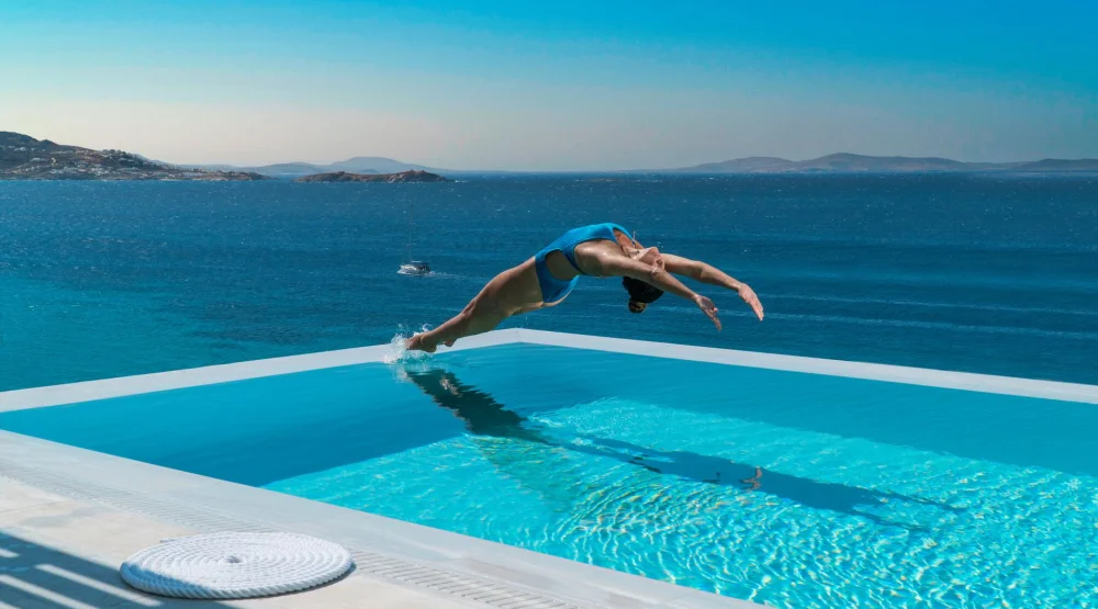 Signature Two Bedroom Spa Pool Suite at Mykonos Riviera Hotel & Spa
