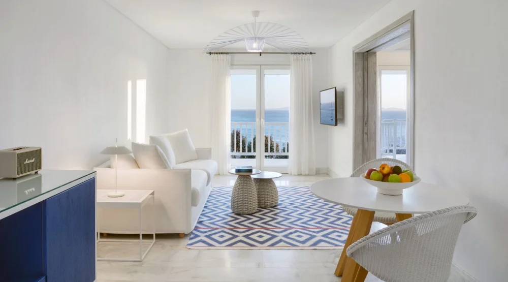 Eccentric Two Bedroom Fitness Pool Suite at Mykonos Riviera Hotel & Spa