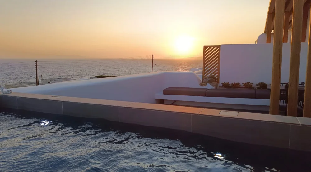 Junior Suite Jacuzzi at Mykonos Soul