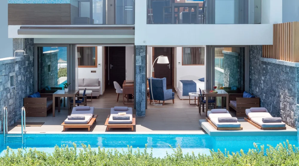 Blue Princess Villa Two Bedrooms in Two Floors Sea View with Private Pool and Outdoor Whirlpool at Nana Princess Suites & Villas