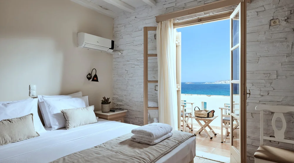 Deluxe Triple Room with Sea View at Naxos Magic Village