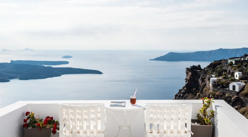 Double Room with Caldera View at On The Rocks Hotel