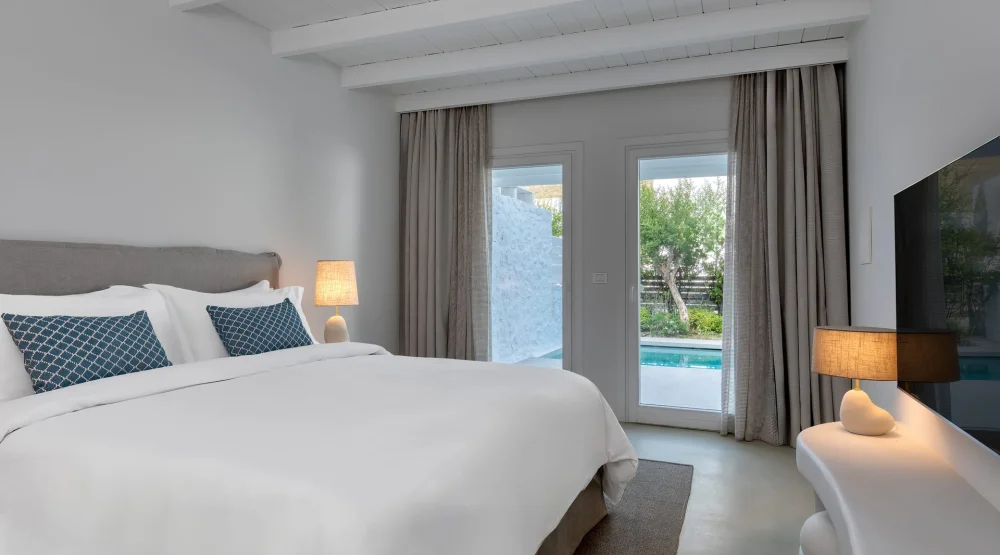Two Bedroom Maisonette - Private Pool - Two King at Patmos Aktis Suites & Spa