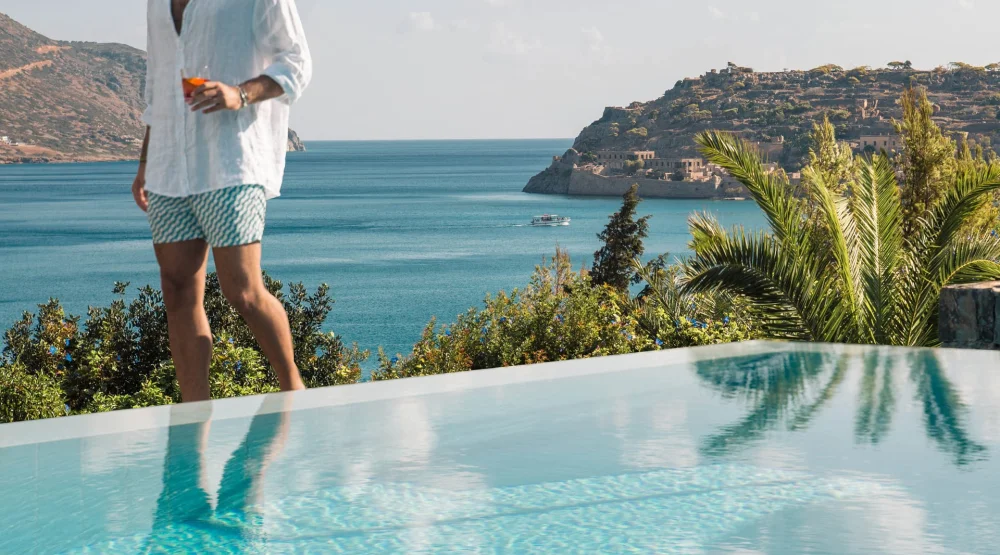 Island Suite Sea View Private Heated Pool at Phaea Blue