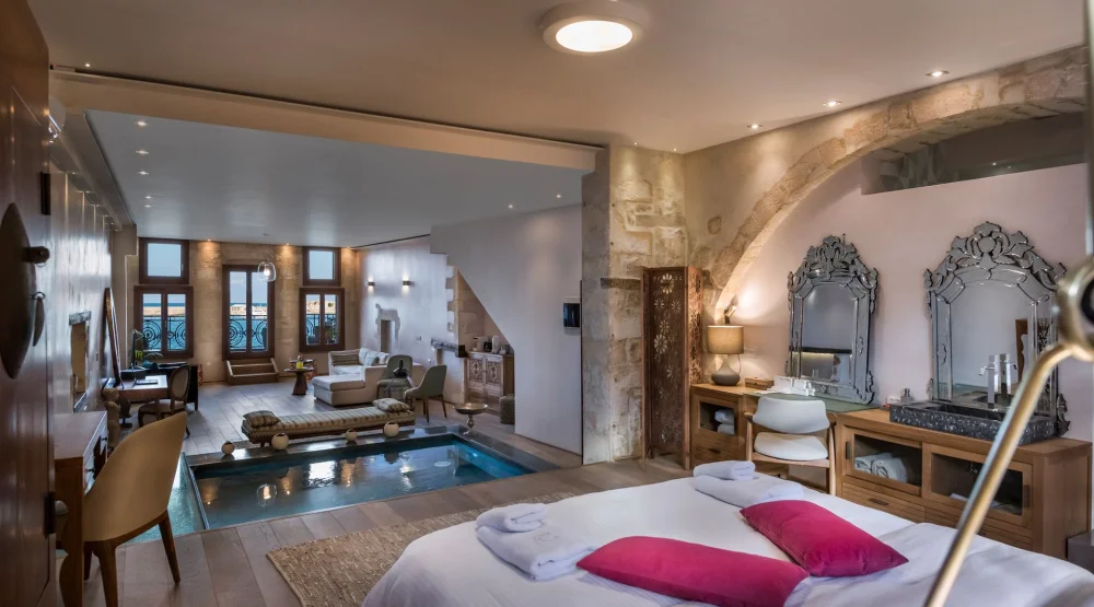 Superior Sea View Suite with Heated Plunge Pool and Balcony - 90 M² at Residenza Vranas Boutique Hotel