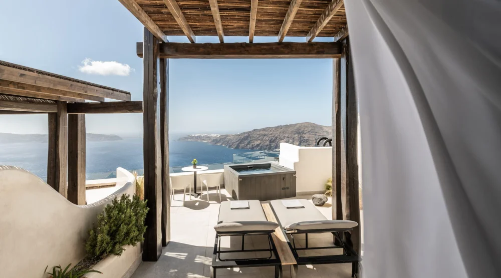 Premium Room Caldera View with Outdoor Mini Plunge Pool Double at Rocabella Santorini Hotel & Spa
