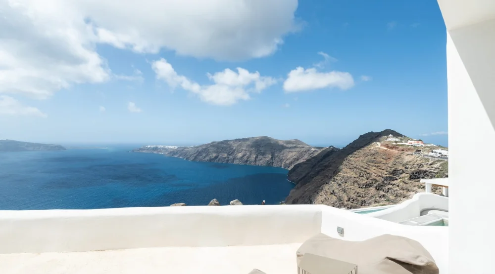 Executive Suite Caldera View with Outdoor Mini Plunge Pool Quadruple at Rocabella Santorini Hotel & Spa