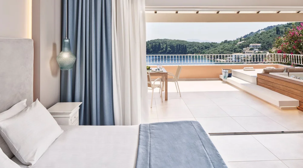 Grand Terrace Junior Suite with Outdoor Jacuzzi at San Antonio Corfu Resort