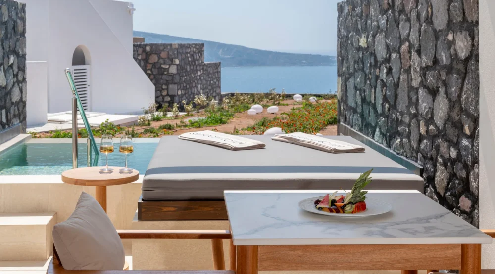 Sunset & Sea View Suite with Pool at Santo Pure Oia Suite & Villas