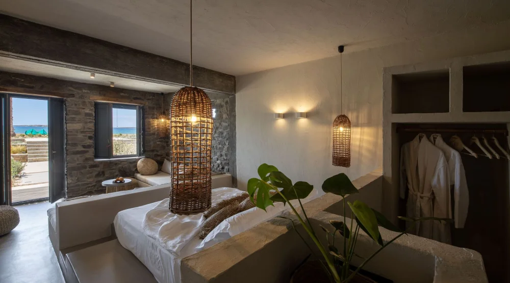 Double Room Sea View Ground Floor  N°2- N°3- N°4- N°5 at Seesoo Paros Beachfront Resort