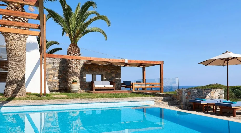 Club Suite Three Bedroom Private Pool Seafront - Aphrodite's House at St Nicolas Bay Resort Hotel & Villas