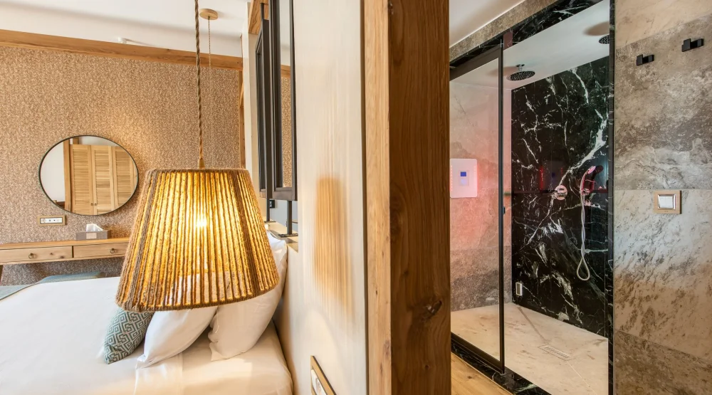 Premium Room with Pool View and Steam Bath at Stella Island Luxury Resort & Spa