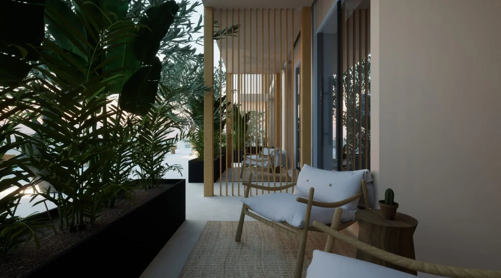 Double Room with Patio & Sea View at The Nest Resort