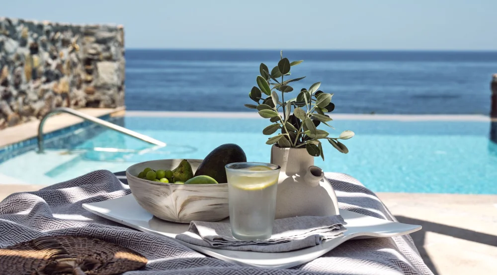 Luxury Room Sea Front with Private Pool at The Royal Blue Luxury Beach Resort