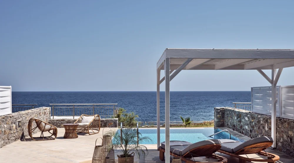 Luxury Villa Sea Front with Private Pool at The Royal Blue Luxury Beach Resort