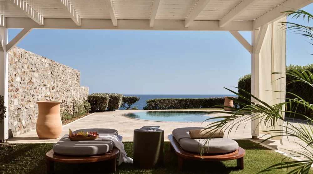 Royal Luxury Suite Sea Front with Private Pool at The Royal Blue Luxury Beach Resort