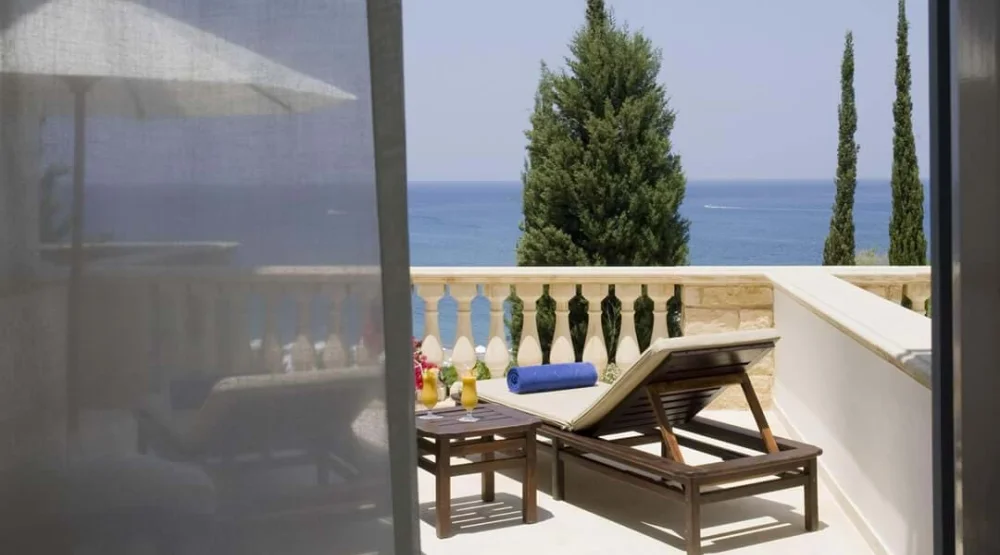 Studio Suite with Extended Terrace and Sea View at Anassa